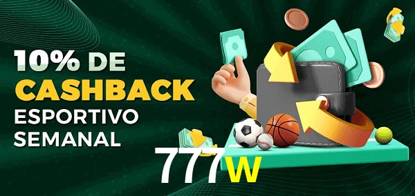 10% de bônus de cashback na 777w